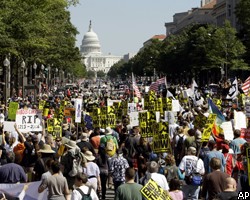 Антивоенная акция в Вашингтоне: 160 арестованных