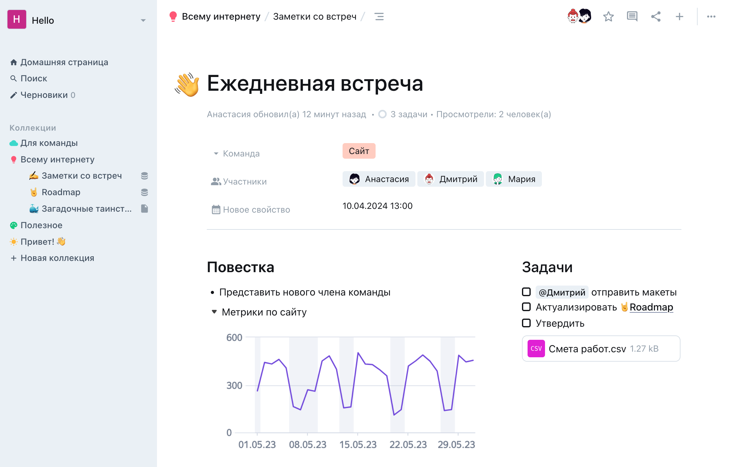 Интерфейс Younote&nbsp;