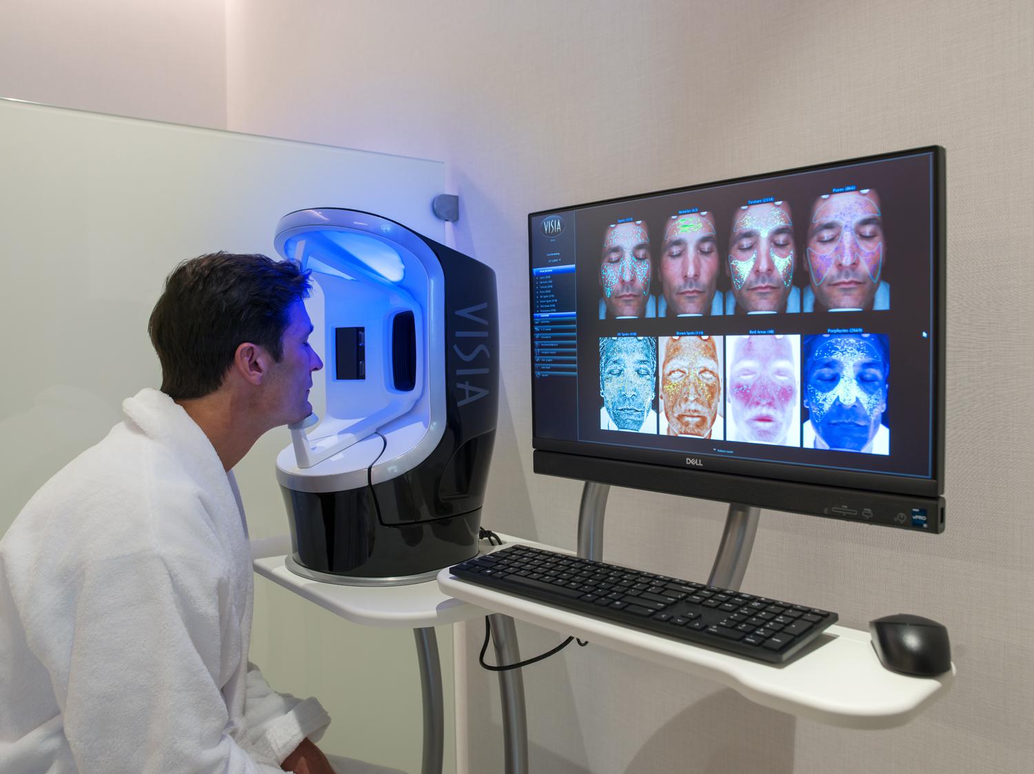 Сканирование кожи лица