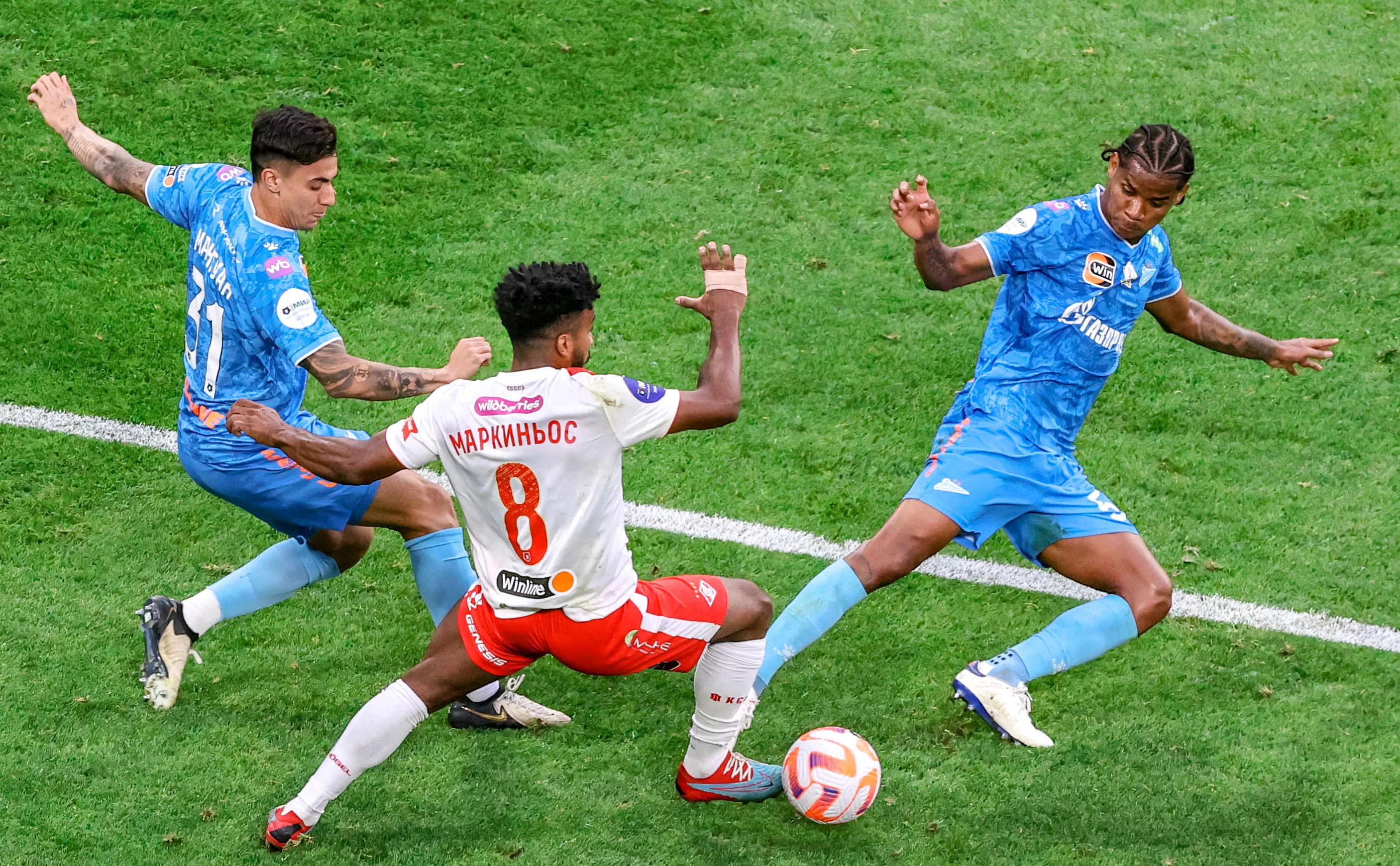 Зенит" (Санкт-Петербург) - "Спартак" (Москва). ( Александр Демьянчук/ТАСС)