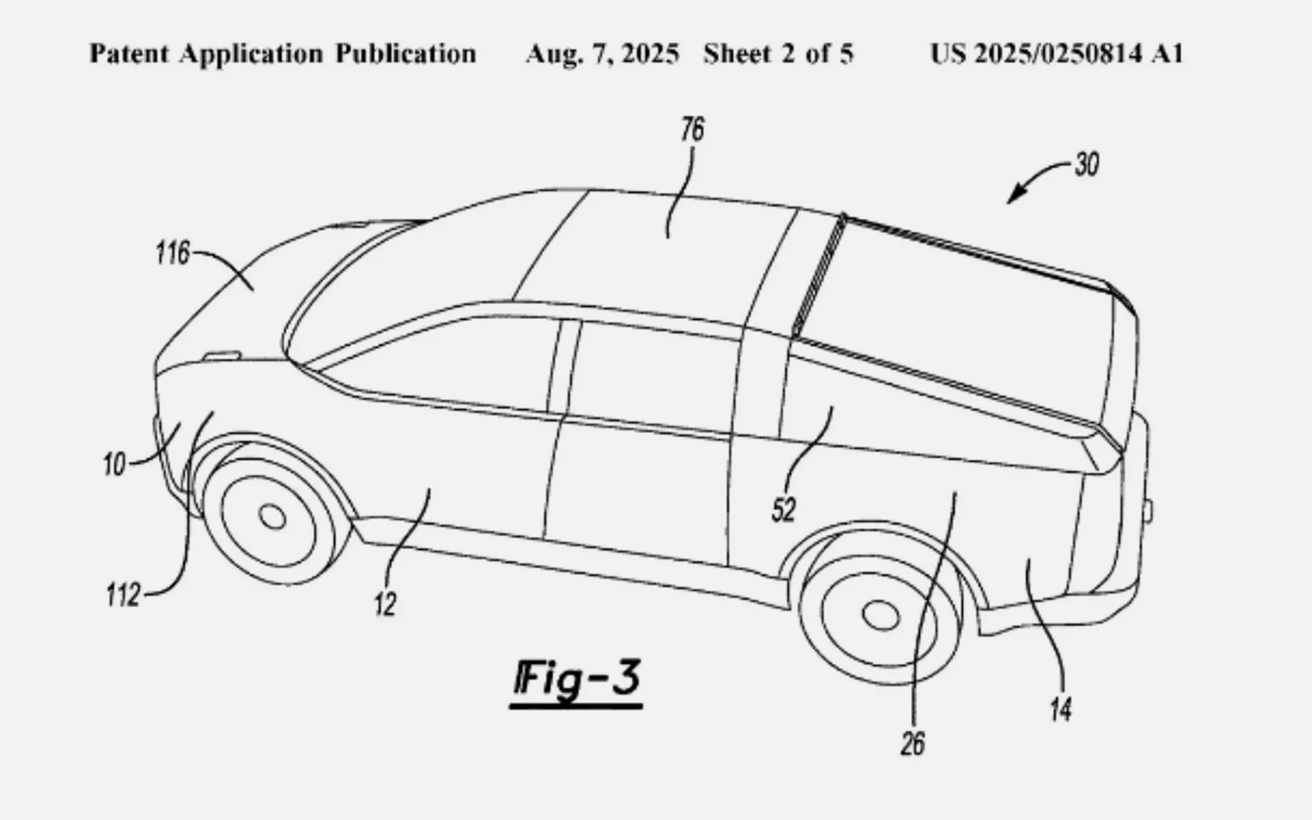 Недавнее патентное изображение нового автомобиля&nbsp;Ford