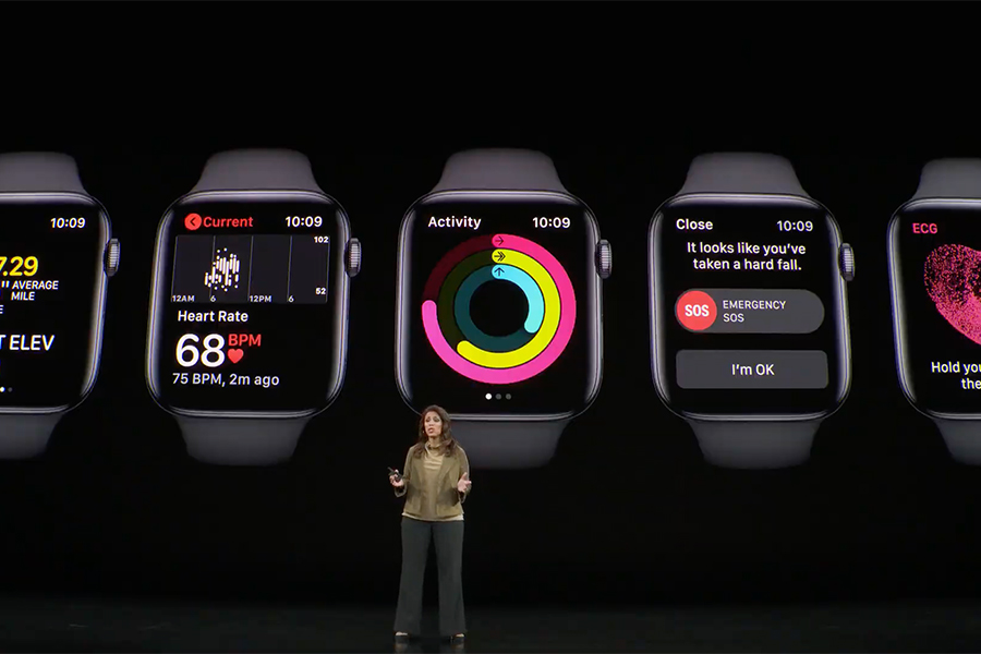 Новые Apple Watch 5 обладают экраном, который постоянно находится в активном состоянии: пользователю не нужно нажимать на него, чтобы посмотреть время. Батарея будет держать заряд в течение всего дня, заверил производитель