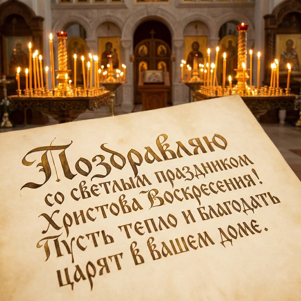 Открытки с Пасхой-2026 для родных и близких