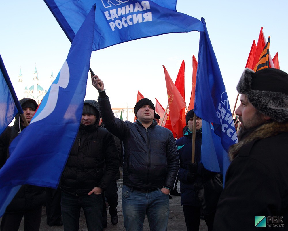 Митинг в поддержку Крыма.