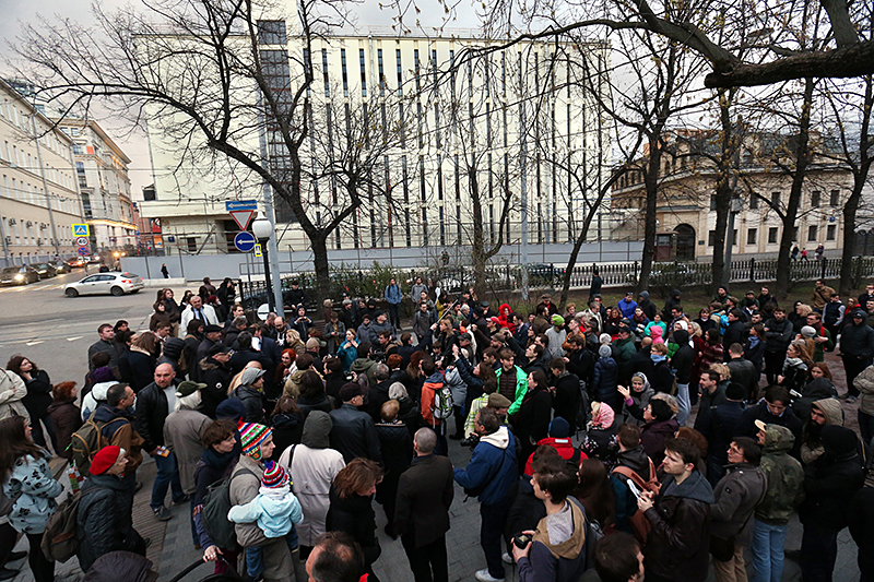 Митинг москвичей в защиту здания Таганской телефонной станции, 21 апреля 2016 года