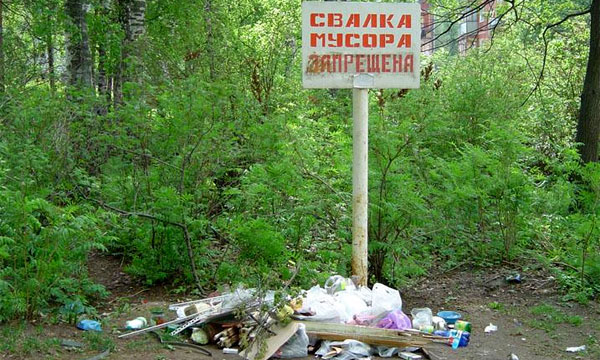 Выброшенный из машины пакет мусора обойдется в 1000 рублей