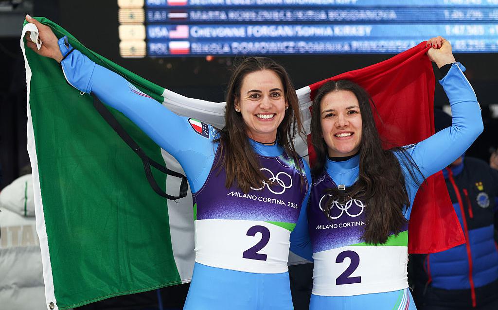 Итальянки завоевали первое в истории Олимпиады золото в санях-двойках