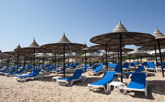 Пустые пляжи Шарм-эль-Шейха