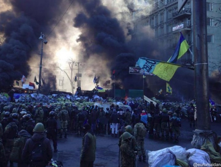 В ходе беспорядков в Киеве пострадали десятки активистов и милиционеров