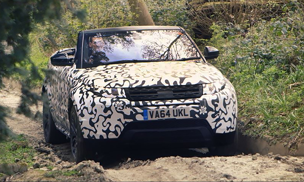 Кабриолет Range Rover Evoque показали на видео