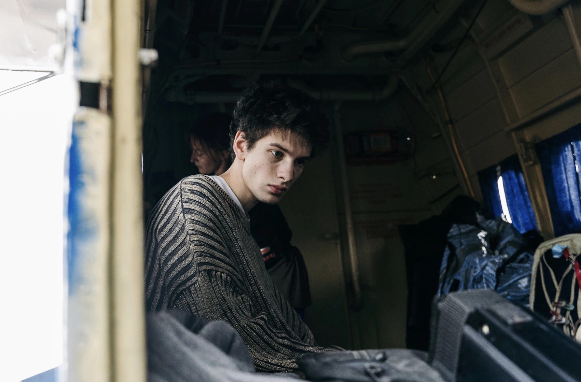 На съемках фильма «Космос засыпает»