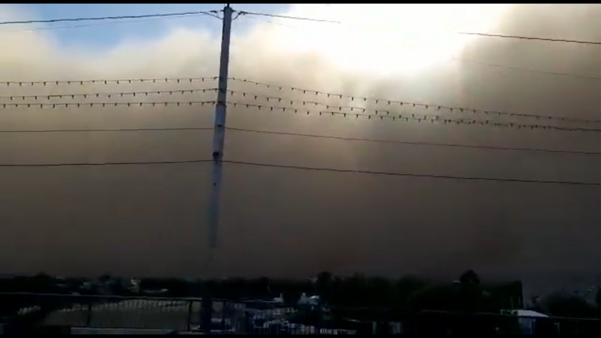 В Астрахани прошла песчаная буря. Видео