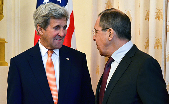 Государственный секретарь США Джон Керри и&nbsp;министр иностранных дел РФ Сергей Лавров (слева направо) во&nbsp;время встречи 24 марта 2016 года


