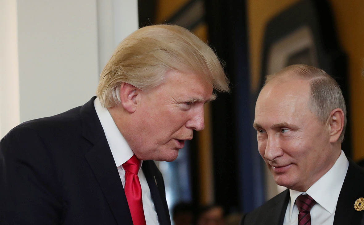 Дональд Трамп и Владимир Путин


