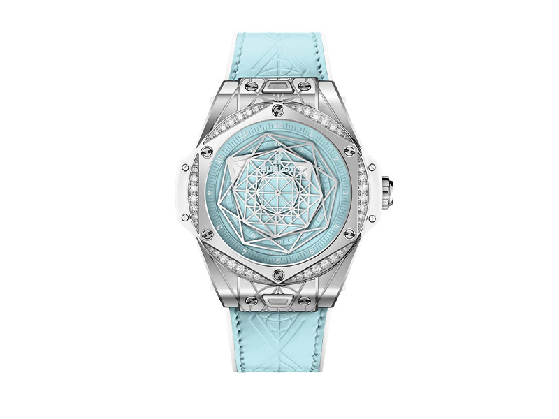 Часы Big Bang One Click Sang Bleu Steel Turquoise Special Edition,&nbsp;Hublot