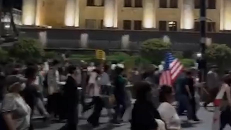 Manifestation anti-gouvernementale à Tbilissi. Vidéo
