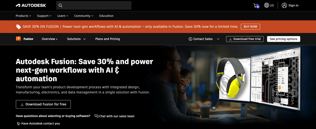 Интерфейс Autodesk Fusion 360
