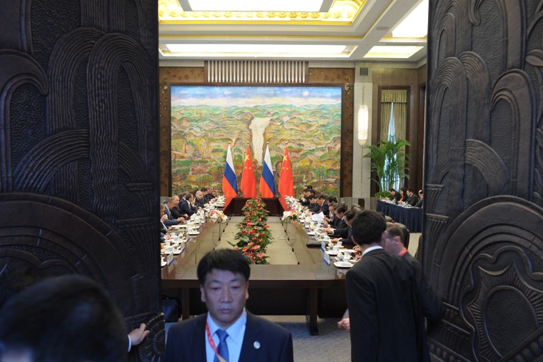 Официальная встреча Владимира Путина и председателя КНР Си Цзиньпина