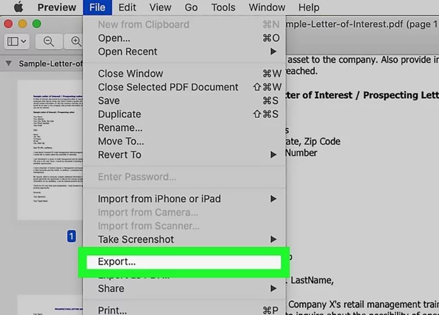 Как уменьшить размер файла PDF в Mac OS