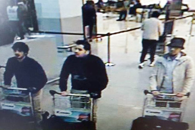Подозреваемые в совершении теракта в аэропорту Брюсселя


