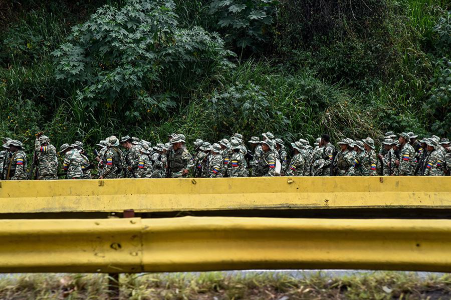 Военные учения в Каракасе, Венесуэла