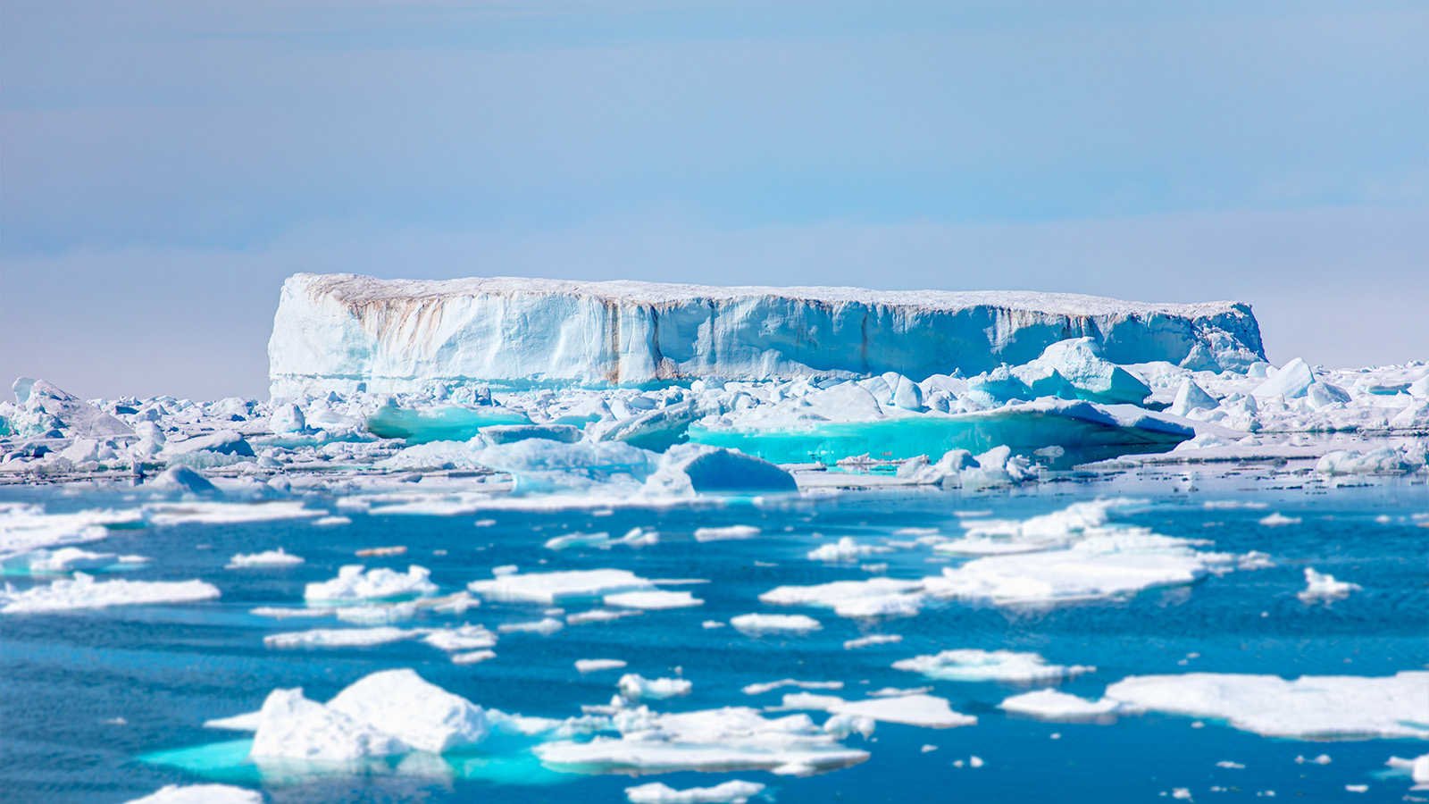 <p>Тающие айсберги у побережья Гренландии</p>