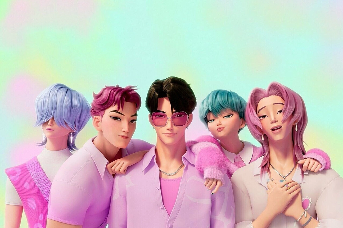 Кадр из анимационного фильма «Кей-поп-охотницы на демонов»