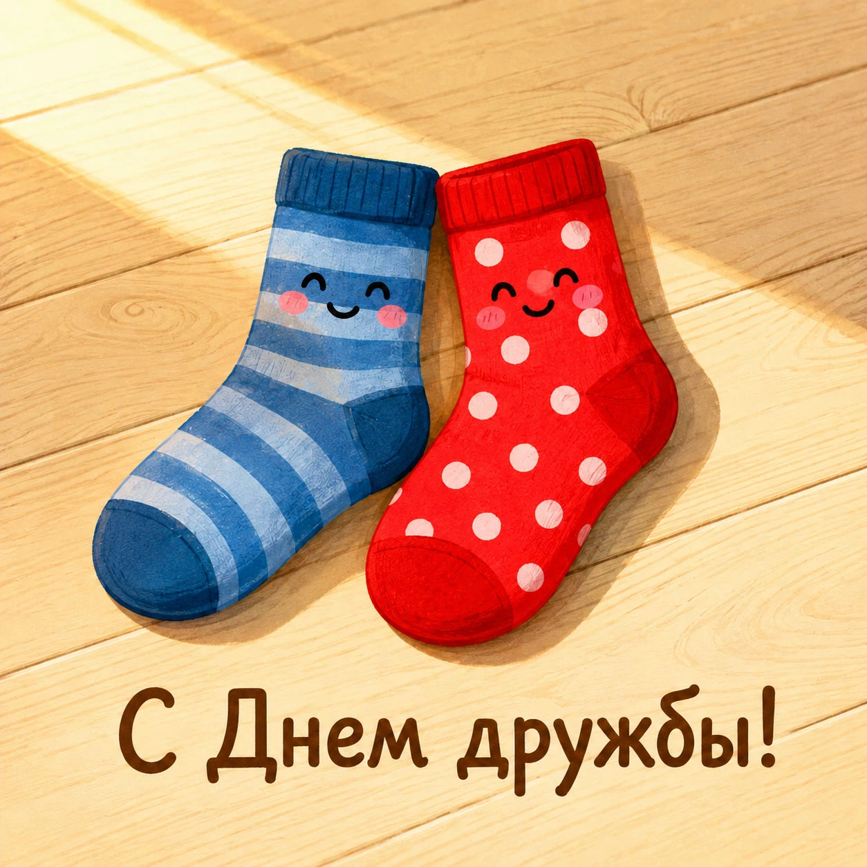 Смешная открытка с Днем дружбы