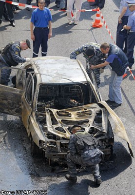 Пожар в тоннеле на Садовом кольце: сгорел автомобиль 
