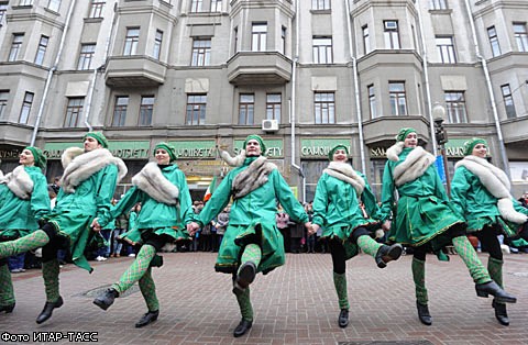 День святого Патрика в Москве