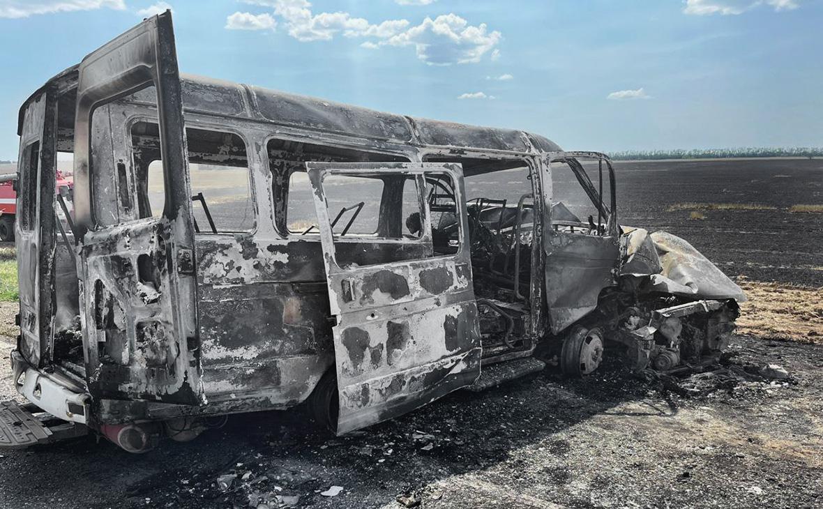 В аварии на Ставрополье с участием автобуса погибли восемь человек