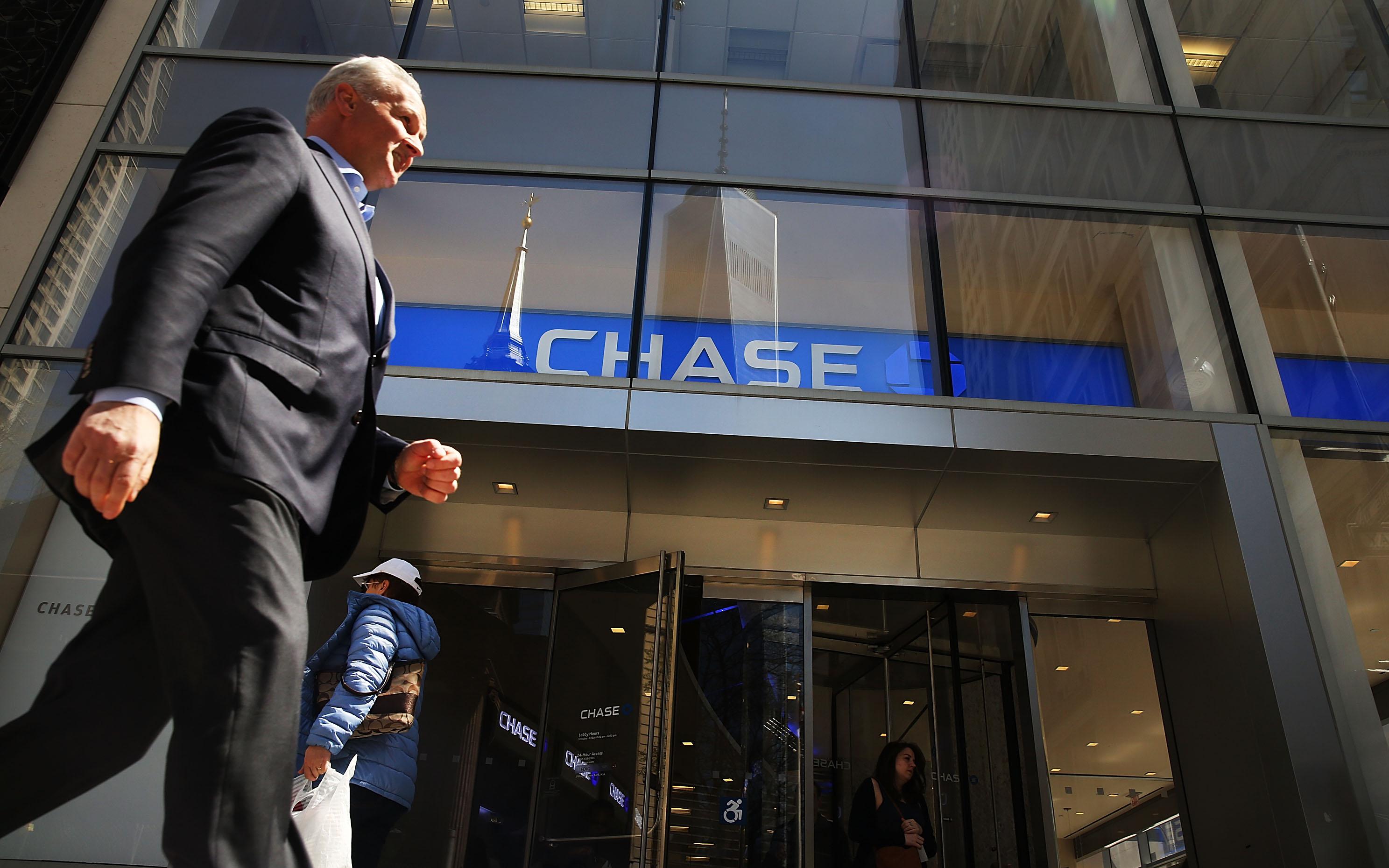 Отделение банка JPMorgan Chase в Нью-Йорке, США
