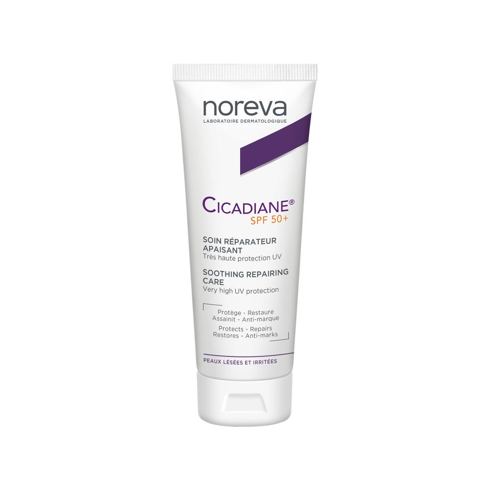 Восстанавливающий успокаивающий крем Cicadiane SPF 50+, Noreva