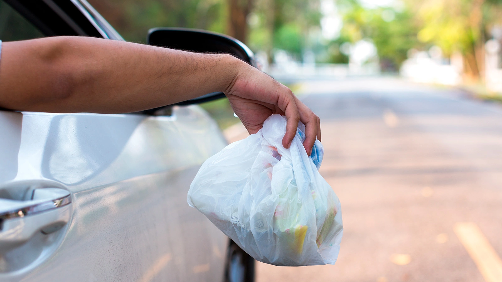 Россиянам напомнили о штрафах за выброшенный из машины мусор