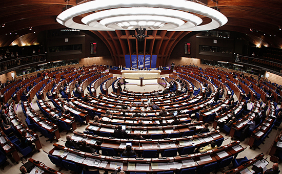 Во время заседания Парламентской ассамблеи Совета Европы. Октябрь 2010 года
