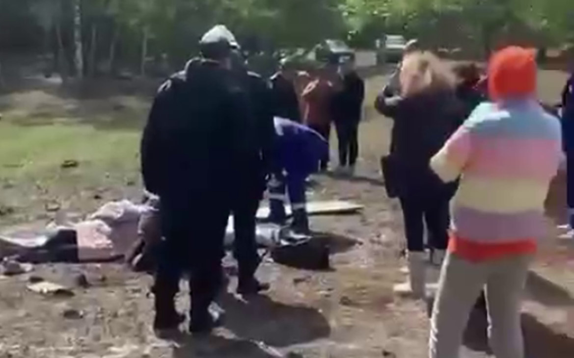 Видео с места взрыва машины Захара Прилепина