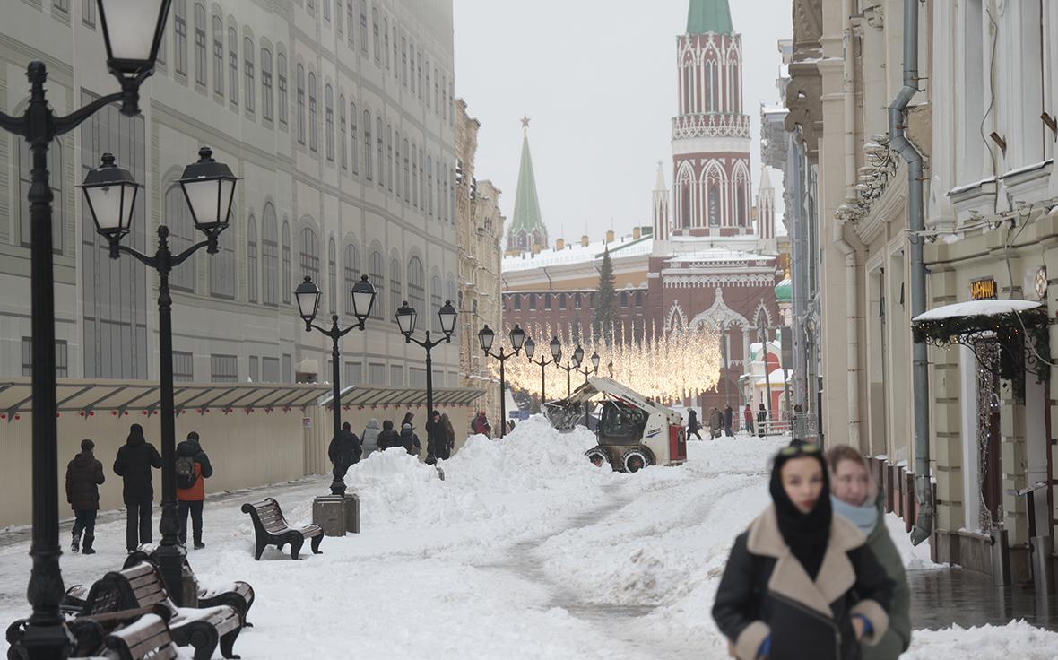 Москва покрылась снегом. Как часто выпадает снег на Новый год