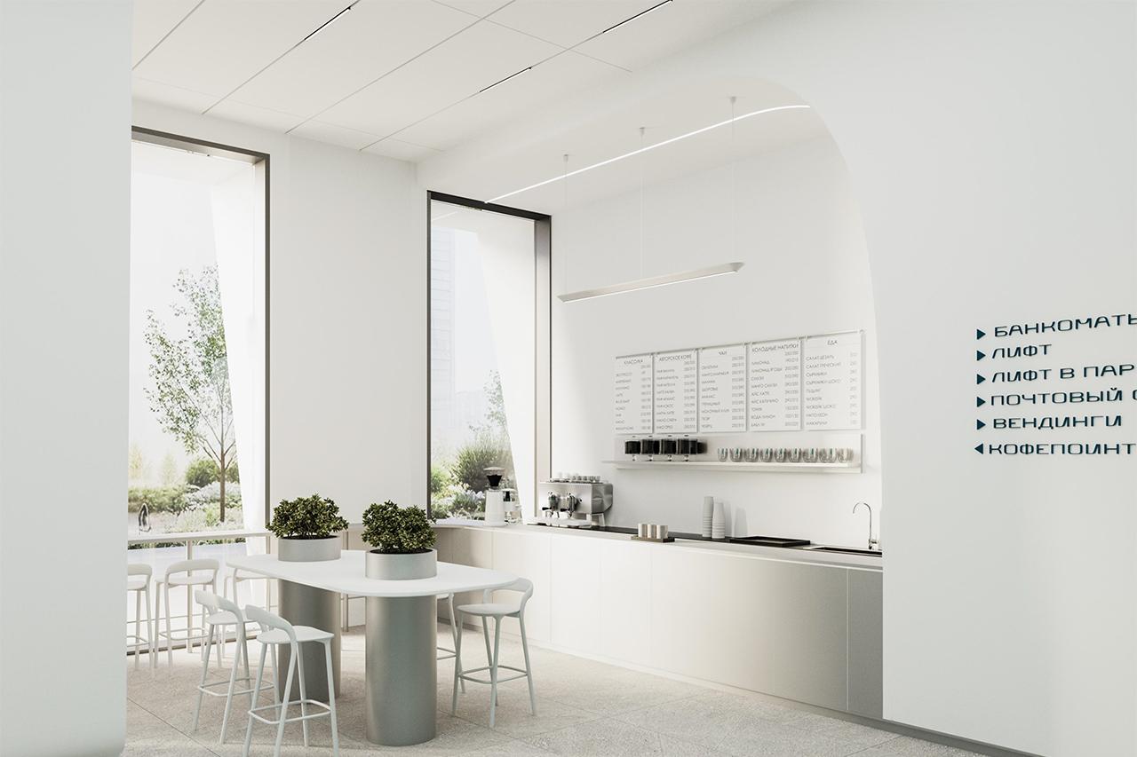 Общественные пространства в бизнес-центре &laquo;Адмирал&raquo;