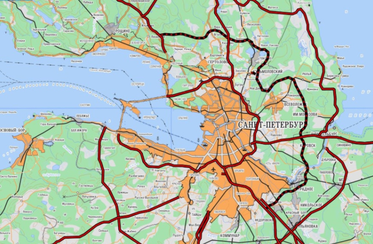 Официальная схема планирования КАД-2