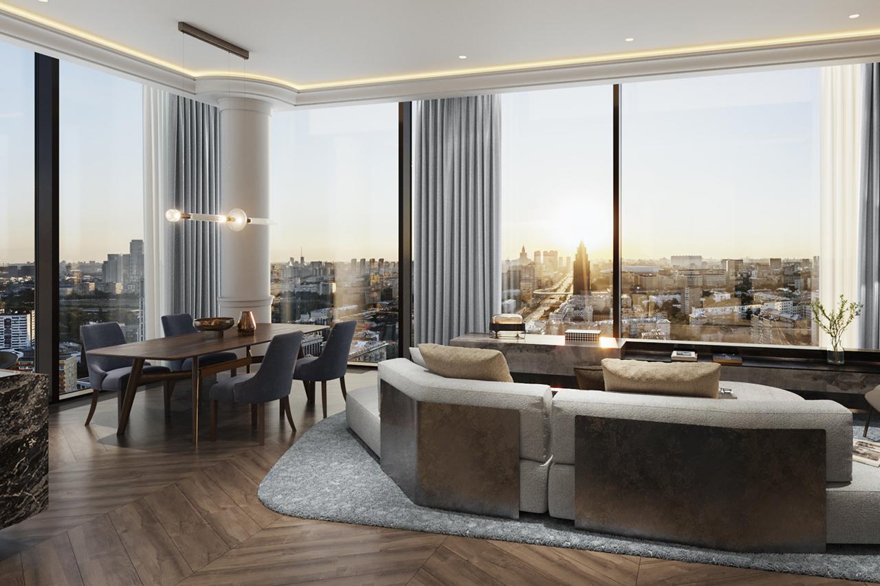 Вариант интерьера квартиры жилого квартала Slava