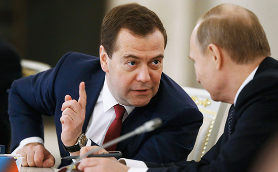 Дмитрий Медведев и&nbsp;Владимир Путин


