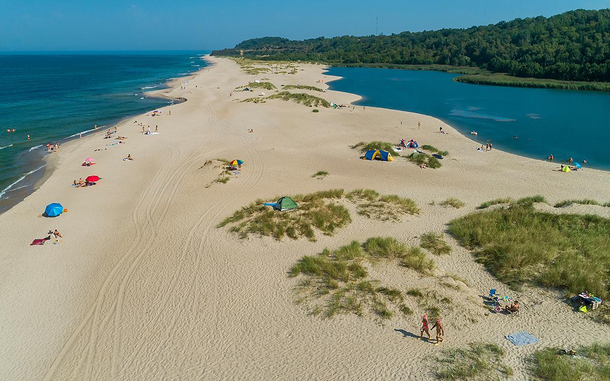 Поселок Янтарный, Балтийское море