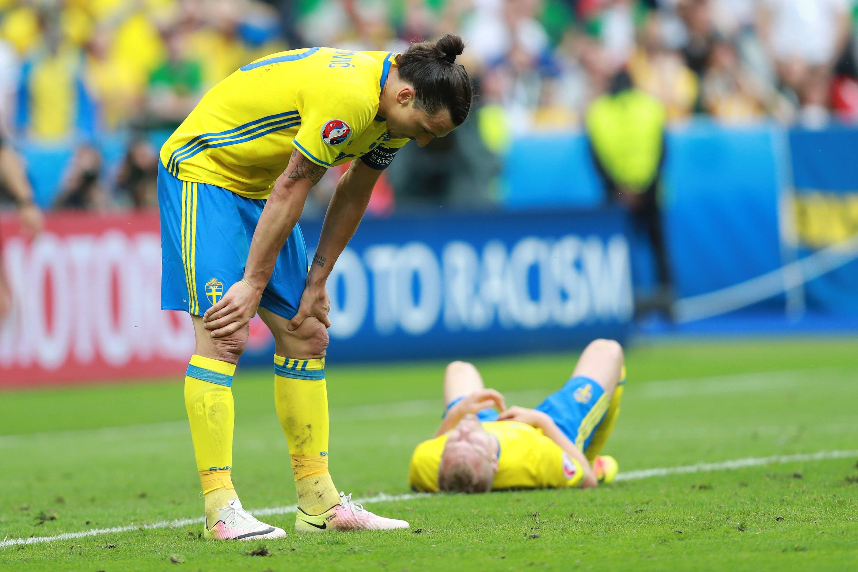 Шведский форвард Златан Ибрагимович рассчитывал стать первым игроком, забивавшим на четырех чемпионатах Европы, но из Франции он уехал без забитых мячей, а сборная Швеции заняла четвертое место.