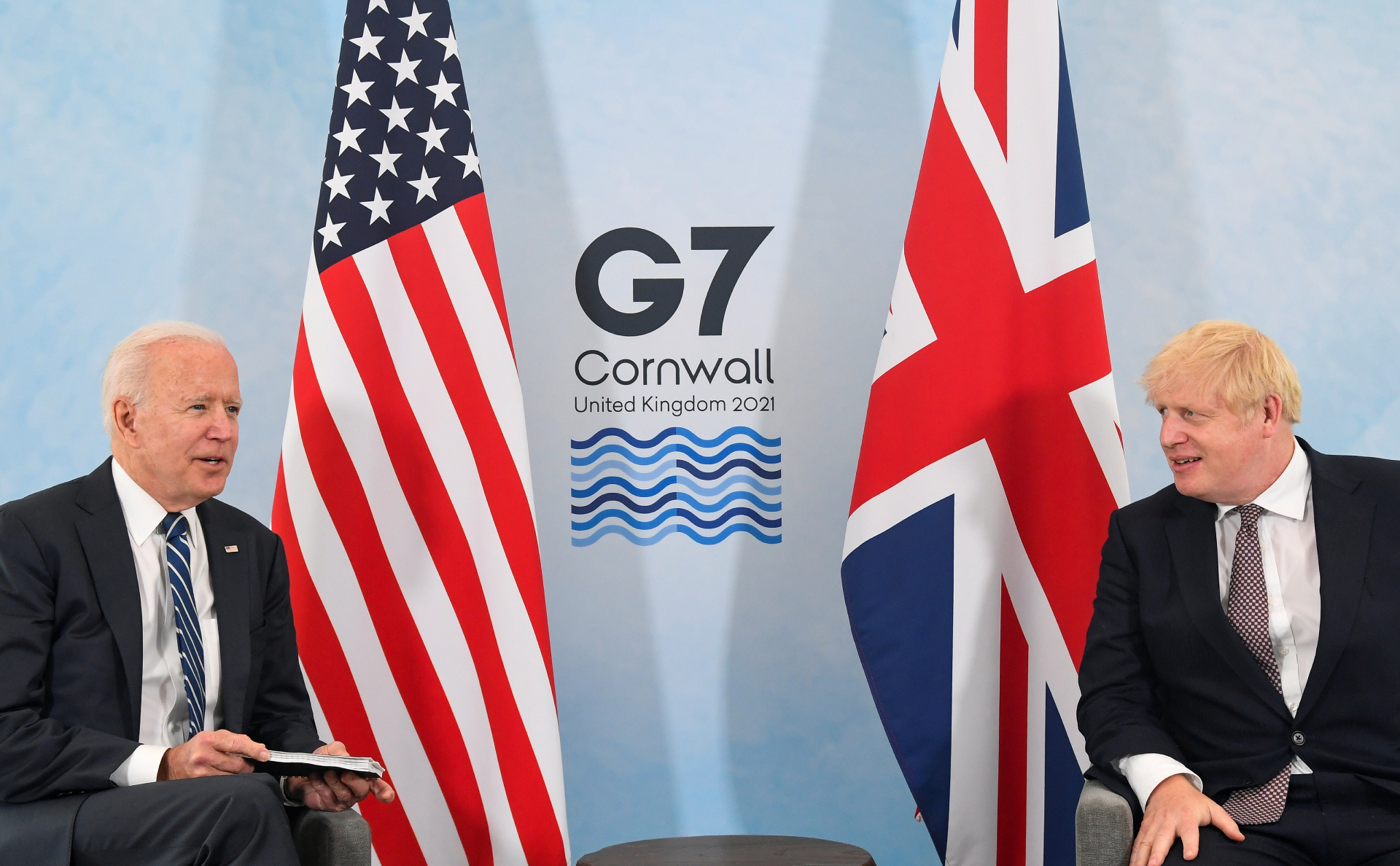 Джо Байден и Борис&nbsp;Джонсон на саммите G7