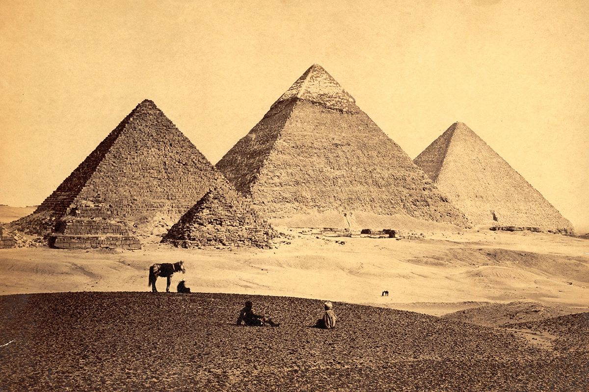 Пирамиды в Гизе, 1858 год