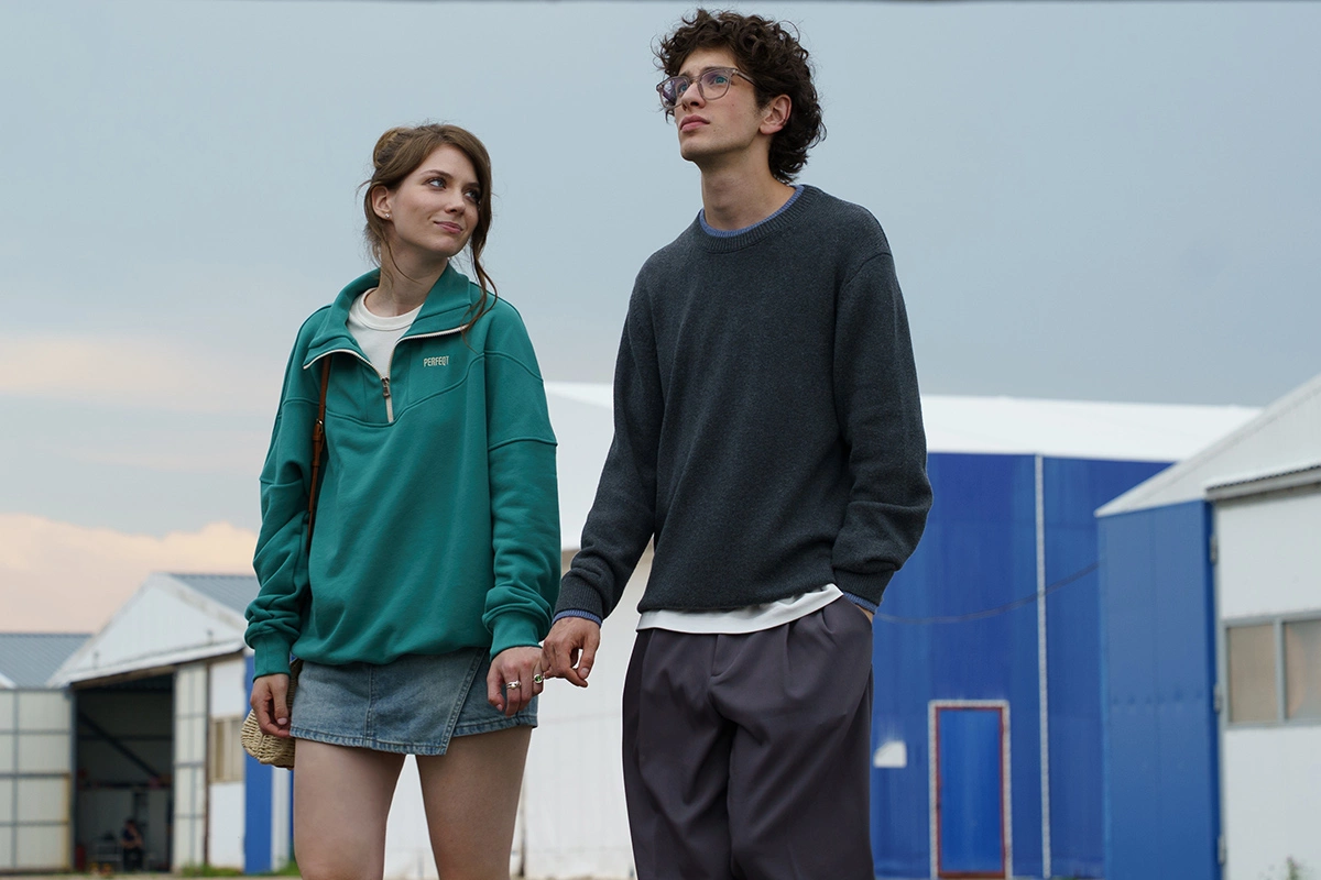 Марк Эйдельштейн и Тина Стойилкович на съемках фильма «Пропасть»