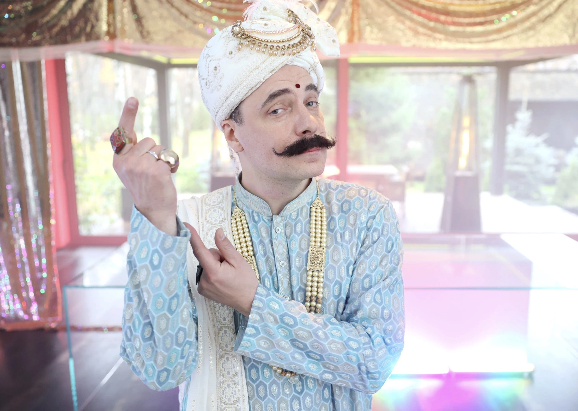 На съемках фильма «Жемчуг»