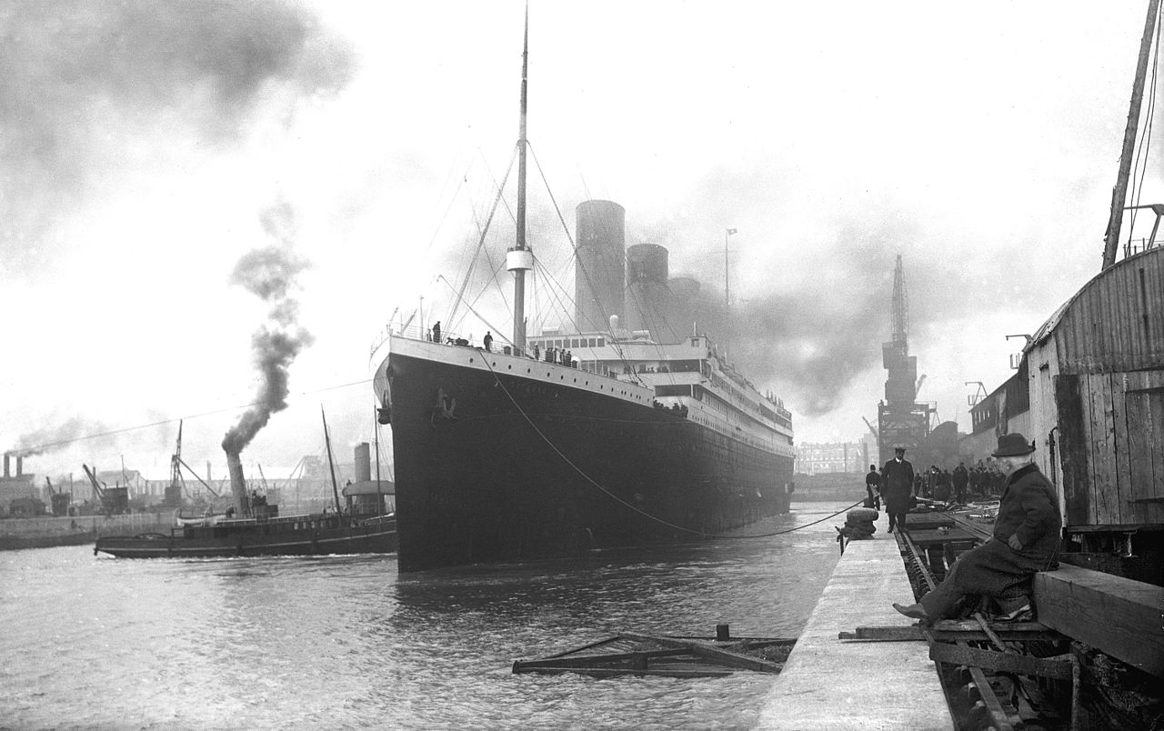 &laquo;Титаник&raquo; перед отправлением из Саутгемптона, 1912 год