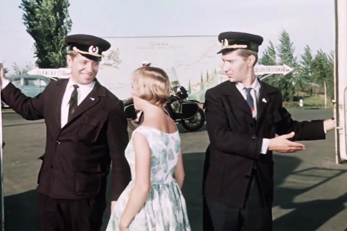 Кадр из фильма «Королева бензоколонки», 1962 год