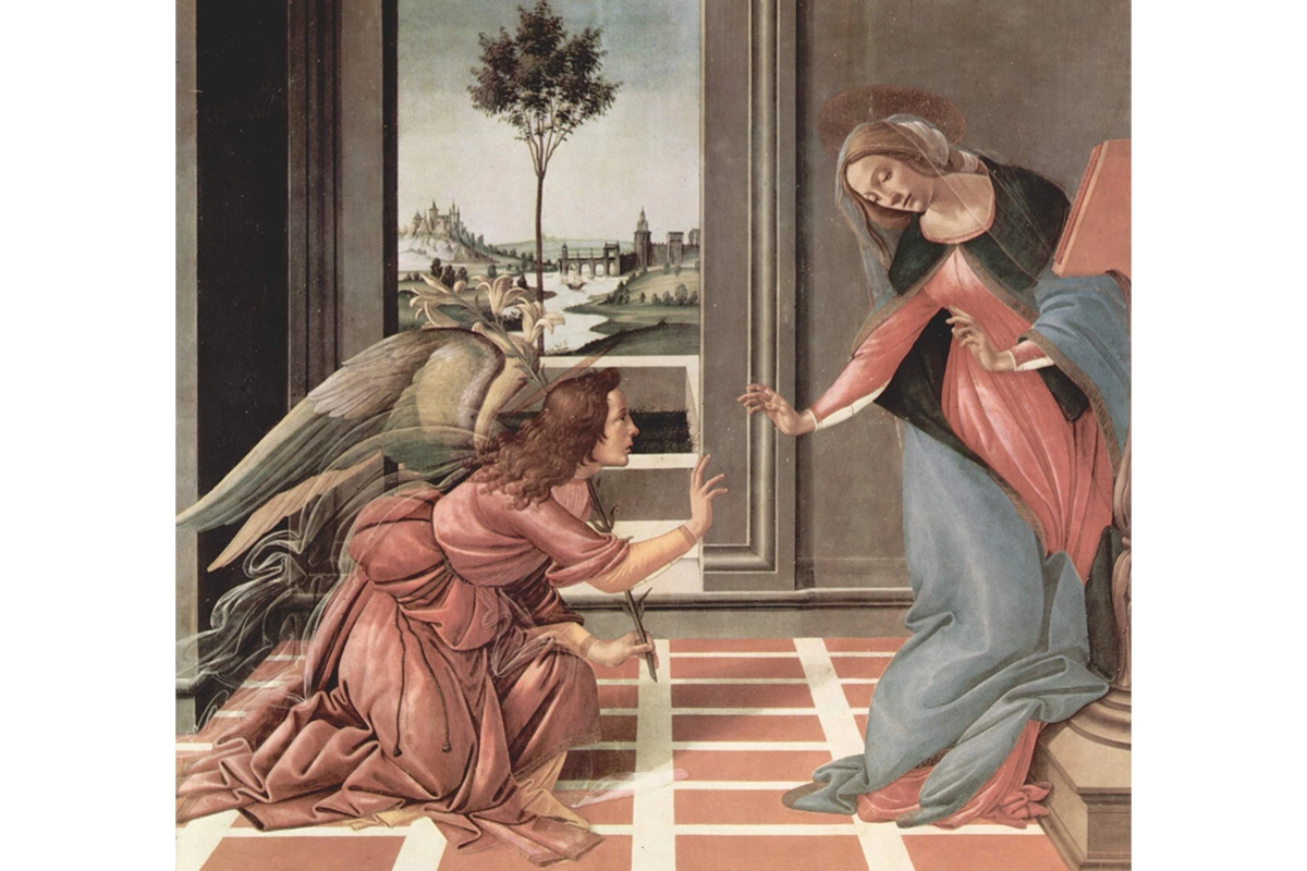 «Благовещение», Сандро Боттичелли (1489–1490)